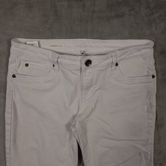 Kut from the Kloth Jeans Catherine Boyfriend – Women's Size 10 White Denim - Picture 2 of 15